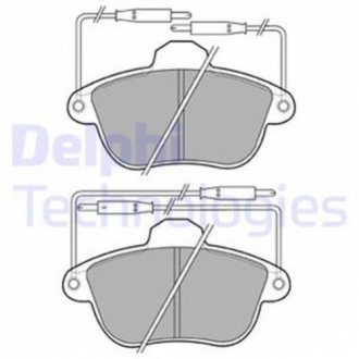 Комплект гальмівних колодок з 4 шт. дисків DELPHI LP741