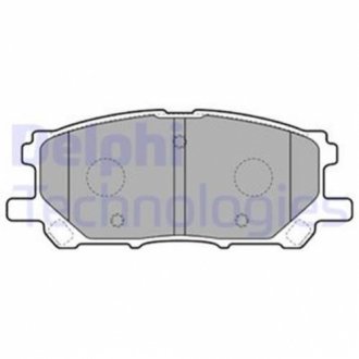 Комплект гальмівних колодок з 4 шт. дисків Delphi LP1823
