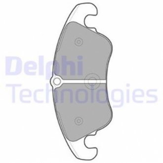 Комплект гальмівних колодок з 4 шт. дисків DELPHI LP2077