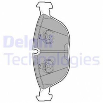 Комплект гальмівних колодок з 4 шт. дисків DELPHI LP1002