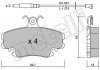 Комплект гальмівних колодок з 4 шт. дисків METELLI 22-0120-0K (фото 1)