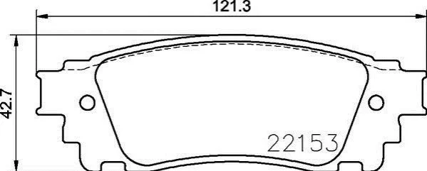Комплект гальмівних колодок з 4 шт. дисків BREMBO P83166 (фото 1)