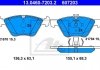 Комплект гальмівних колодок з 4 шт. дисків ATE 13.0460-7203.2 (фото 1)