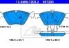 Комплект гальмівних колодок з 4 шт. дисків ATE 13.04607203.2 (фото 1)