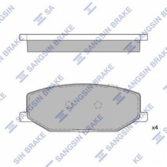 Кт. Гальмiвнi колодки Hi-Q (SANGSIN) SP1540