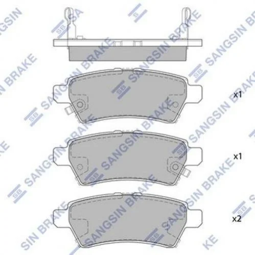 Колодка гальм. NISSAN PATHFINDER,PICKUP (вир-во SANGSIN) Hi-Q (SANGSIN) SP1477 (фото 1)