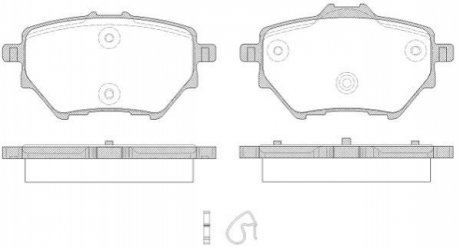 Колодка торм. CITROEN C4 1.6 2.0 2013-,PEUGEOT 308 II 1.2-2.0 2013- задн. REMSA 1562.00