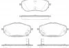 Колодка торм. TOYOTA AURIS 1.3-2.0 2012-,COROLLA 1.33-1.8 2013- передн. (пр-во) REMSA 1561.02 (фото 3)