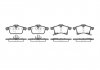 Комплект гальмівних колодок з 4 шт. дисків REMSA 1036.02 (фото 3)