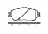 Колодка торм. диск. TOYOTA CAMRY 2.4I 16V 01.11- передн. (пр-во) REMSA 0898.00 (фото 3)