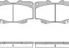 Колодка торм. диск. TOYOTA LANDCRUISER 90 3.0D-4D 16V 00.10- передн. (пр-во) REMSA 0315.22 (фото 3)
