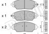 Комплект гальмівних колодок з 4 шт. дисків METELLI 22-1008-0 (фото 1)