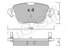Комплект гальмівних колодок з 4 шт. дисків METELLI 2203190 (фото 2)