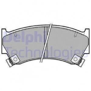 Комплект гальмівних колодок з 4 шт. дисків DELPHI LP1590