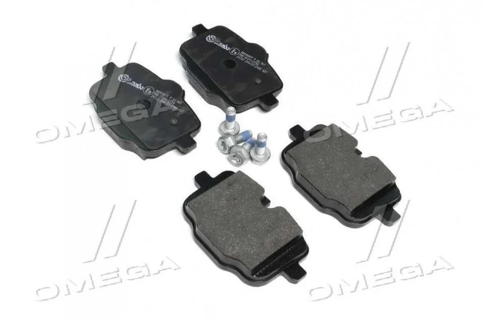 Колодка торм. диск. BMW 5 (F10,F11) 11-,6 (F12) 640I,650I CABRIO 11- задн. (пр-во) BREMBO P06061 (фото 1)