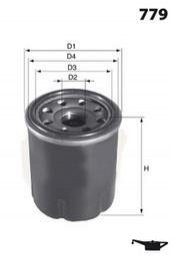 Фільтр оливи (аналогWL7200/OC195) MECAFILTER ELH4259