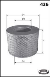 Фільтр повітря (аналогWA6423/LX67) MECAFILTER EL3158