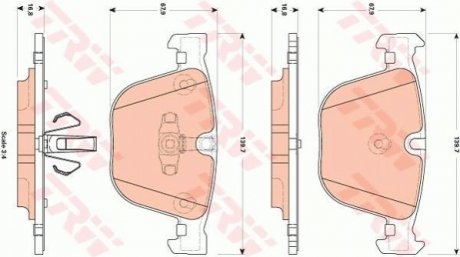 Гальмівні колодки, дискові TRW GDB1857