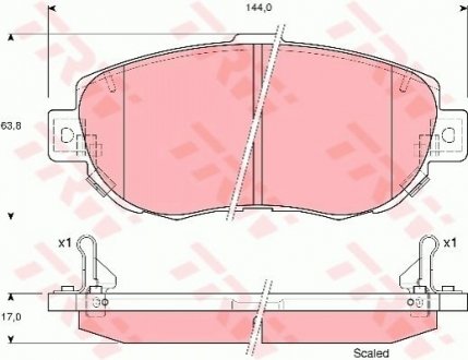 - Гальмівні колодки до дисків TRW GDB3235