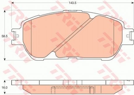 Гальмівні колодки, дискові TRW GDB3610