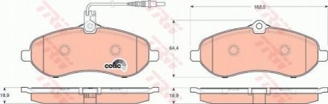 Гальмівні колодки, дискові TRW GDB1719