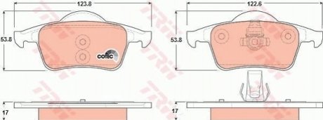 - Гальмівні колодки до дисків TRW GDB1389