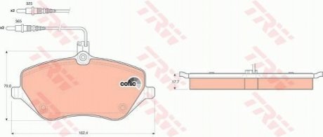 Гальмівні колодки TRW GDB1595