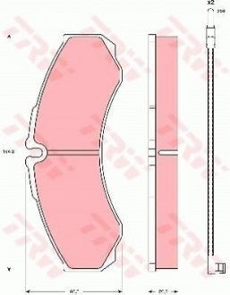 Гальмівні колодки, дискові TRW GDB1609