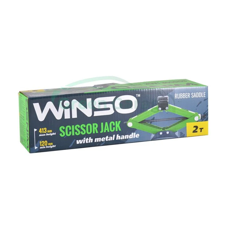 Домкрат ромбовий, 2т.,гумова подушка WINSO 122100 (фото 1)