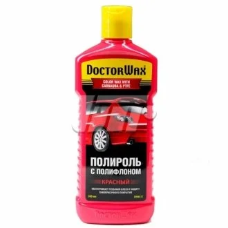 Кольорова поліроль із поліфлоном. Червона DOCTORWAX DW8417