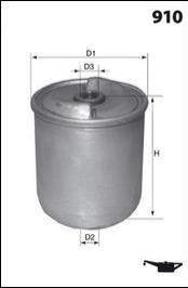 Фільтр оливи (аналогWL7441/OZ6D) MECAFILTER EHC8400