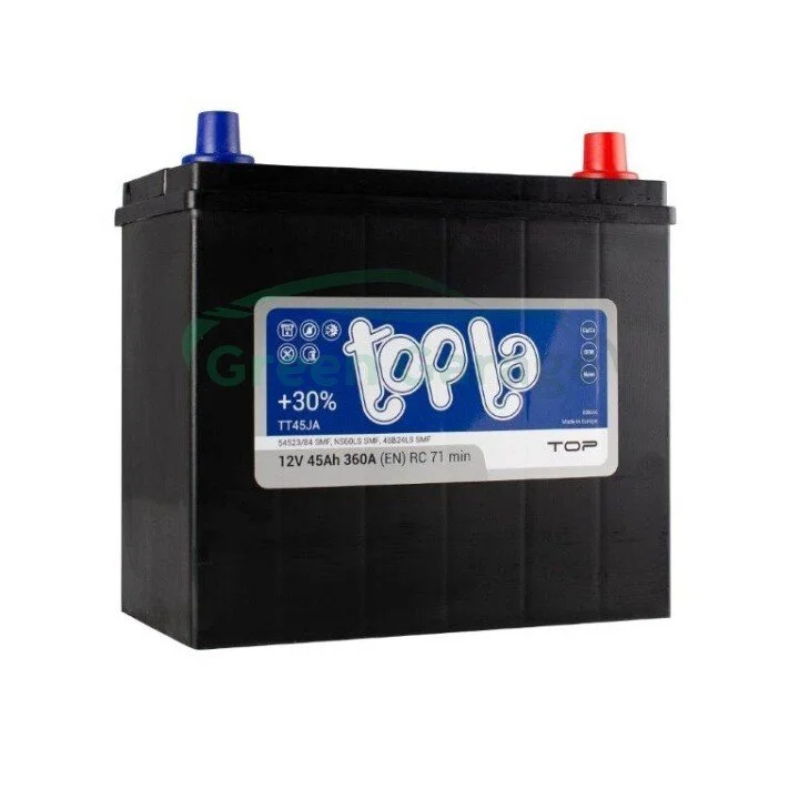 45 Ah/12V Top/Energy Japan Euro (0) min Topla 118 245 (фото 1)