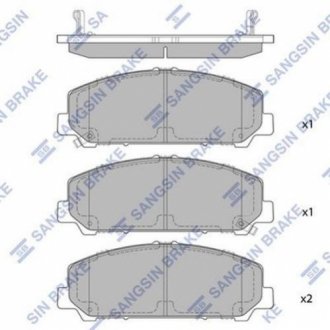 Кт. Гальмiвнi колодки Hi-Q (SANGSIN) SP1448