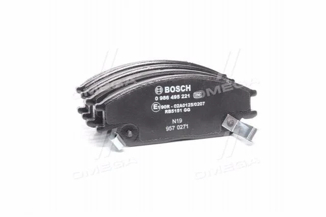 Колодка гальм. диск. HYUNDAI ACCENT передн. (вир-во Bosch) BOSCH 0986495221 (фото 1)