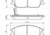 Колодка гальм. диск. HYUNDAI ACCENT передн. (вир-во Bosch) BOSCH 0986495221 (фото 2)