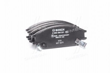 Колодка гальм. диск. HYUNDAI ACCENT передн. BOSCH 0986495221 (фото 1)