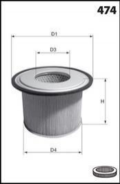 Фільтр повітря (аналогWA6083/) MECAFILTER EL3906