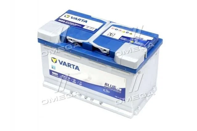 Акумулятор 80Ah-12v BD EFB (315х175х190), R, EN800 VARTA 580500080 (фото 1)