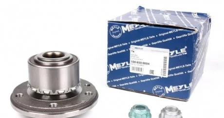 Ступица в сборе VW MULTIVAN V, TOUAREG, TRANSPORTER V 02-15 перед/зад. мост (Пр-во) MEYLE 100 650 0004
