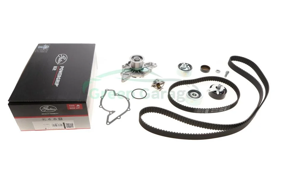 Ремкомплекты привода ГРМ автомобилей с водяным насосом и термостатом PowerGrip Kit (Пр-во Gates) GATES KP1TH15557XS1 (фото 1)