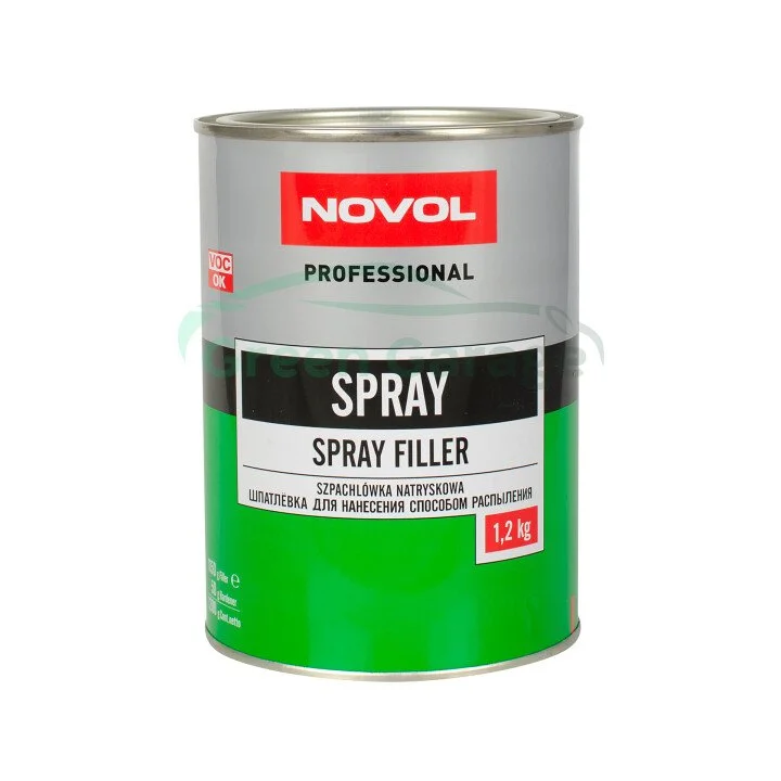 Шпатлівка розпилююча SPRAY 1,2кг x6 Novol 1201 (фото 1)