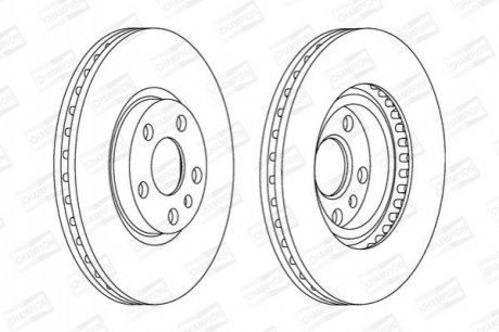 Гальмівний диск CHAMPION 561967CH