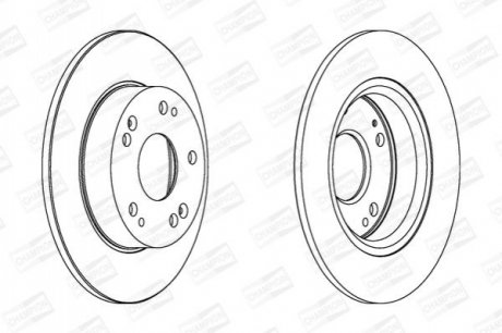 Гальмівний диск CHAMPION 562544CH