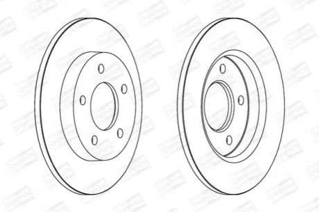 КОМПЛ.2 ШТ/ Гальмівний диск задн. Mazda 3 03- (265х11) CHAMPION 562560CH