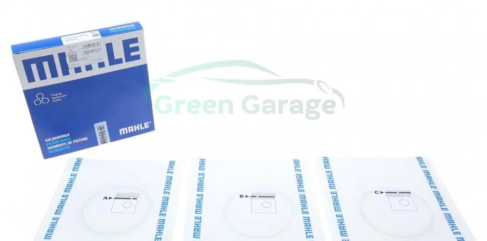 Комплект кілець поршневих з 3 шт. MAHLE / KNECHT 002 80 N0 (фото 1)