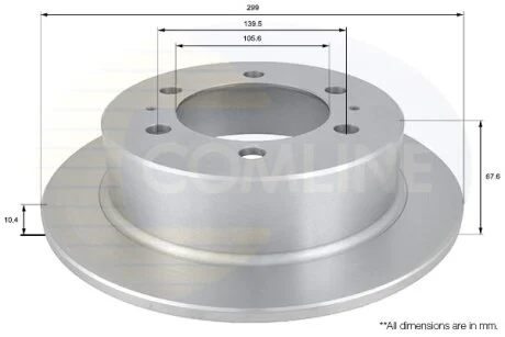 Comline - Диск гальмівний COMLINE ADC1016