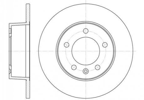 Гальмівний диск REMSA 6735.00