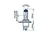 Лампа розжарювання H4 12V 60/55W P43t STANDARD blister 1шт (вир-во Narva) NARVA 48881B1 (фото 1)