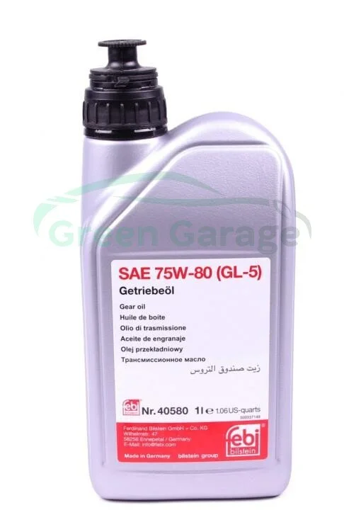 Масло трансмисс. FEBI SAE 75W-80 GL-5 (Канистра 1л) FEBI BILSTEIN 40580 (фото 1)