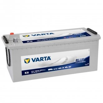 Аккумулятор 140Ah-12v PM Blue(K8) (513x189x223),полярность обратная (3),EN800 VARTA 640400080